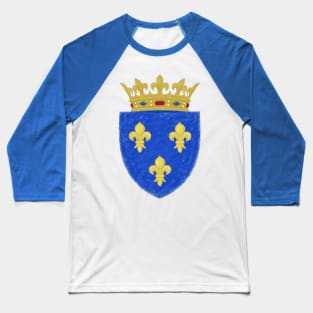 Small Coat of Arms, Kingdom of France Baseball T-Shirt